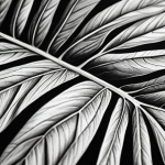 **

Close-up of a pencil drawing of a leaf with detailed veins, emphasizing light and shadow. Soft, natural lighting.

**